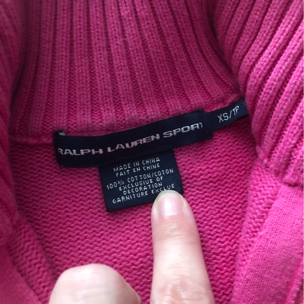 Ralph Lauren Pink Turtleneck Sweater - Picture 6 of 8